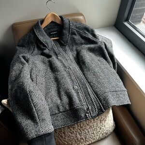 bonobos - Men's Black and Gray Herringbone Jacket size M